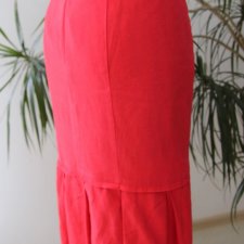 czerwona spódnica  len z wiskozą roz 42