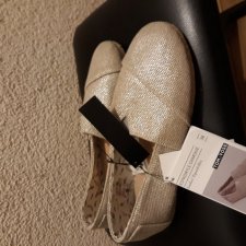 NOWE Złote espadryle 38