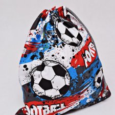 Worek na buty, worek na kapcie do szkoły, do przedszkola, worek szkolny, worek na ubrania piłka nożna