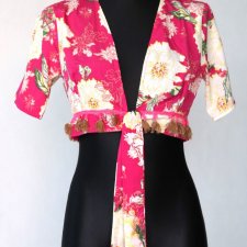 Bolerko, top,  kwiaty, rozm 38, boho