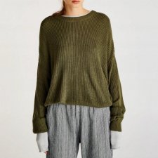 Pull&Bear M sweterek khaki