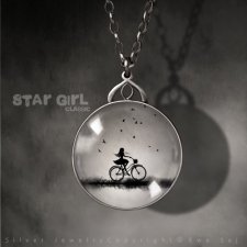 Star Girl Classic - Dwustronny Srebrny Medalion