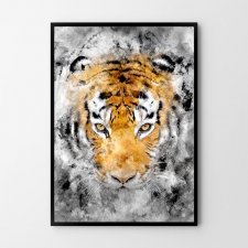 Plakat tygrys abstrakcja 40x50 cm