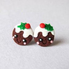 Kolczyki Ciastka Świąteczny Pudding