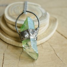 Green - naszyjnik z kryształem górskim