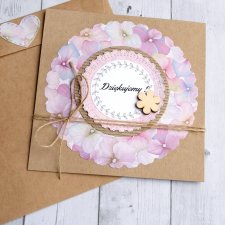 dziękujemy :: kartka handmade :: podziękowanie