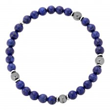 Bransoletka męska - lapis lazuli, hematyt /2154/