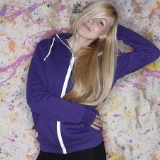 BLUZA HOODIE SIMPLE UNISEX fiolet