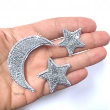 Naszywki The Moon and The Stars Srebrny