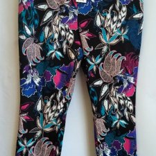 Spodnie w kwiaty / GEORGE / 40-42