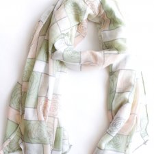 szal vintage subtelne pastele