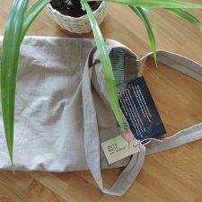 Ekologiczna zero waste torba/siatka z płótna bawełnianego z podszewką