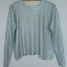 H&M* - METALICZNY SWETER
