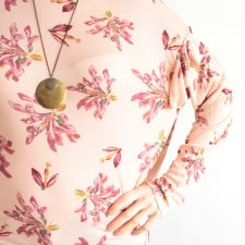 bluzka vintage kwiaty oversize