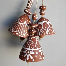 Zestaw trzech dzwoneczków ceramicznych  №1