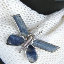 Broszka i wisiorek 2 w 1: Motyl niebiański