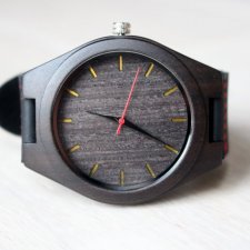 Drewniany zegarek EBONY BLACK
