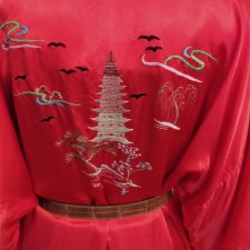 Kimono szlafrok czerwień