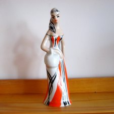 Porcelana Figurka Porcelanowa Grzybiarka