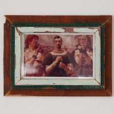 Vintage - Brązowa Ramka - stare drewno