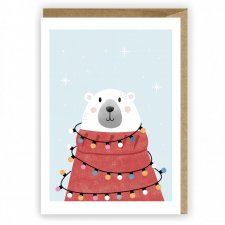 Kartka Bożonarodzeniowa Miś polarny - Cardie