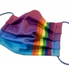 Maseczka wielorazowa bawełniana LGBT tęcza tęczowa