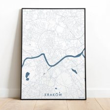 Mapa plakat - Kraków