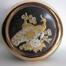 the art  of  Chokin 24 KT Gold sygnowane puzderko made in japan