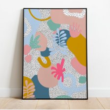 Pastelowa abstrakcja plakat A3