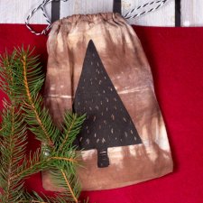 Termoforek brązowy z choinką