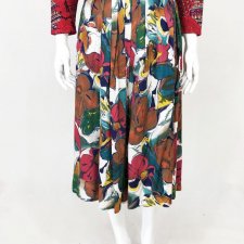 Wzorzysta spódnica vintage SK445