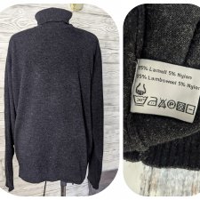 Męski 95% lambswool golf