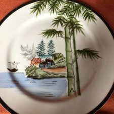 Ritz china handpainted 26 cm ręcznie malowany talerz porcelanowy