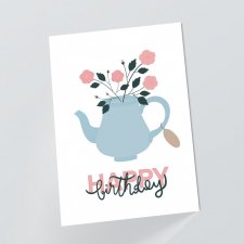 Urodzinowa kartka Happy Birthday kartka okolicznościowa kartka na urodziny