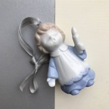 W kolorze błękitu ❤ Porcelanowa zawieszka, bombka #4