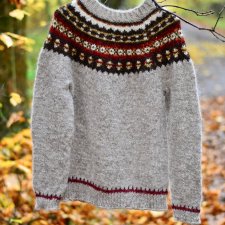 Sweter outodoor | z islandzkiej wełny | 100% | Lopapeysa | dla miłośników przyrody | Rozm. M/L