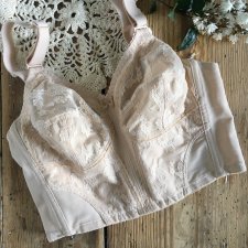 Bralet Triumph vintage stanik gorset nude