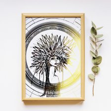 HEDGEHOG - ZŁOTY PLAKAT (30X40)