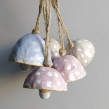 Zestaw pięciu dzwoneczków ceramicznych  №3