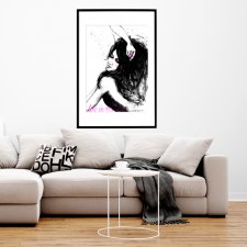 love in the air, 70x50cm, PLAKAT z autorskiej akwareli
