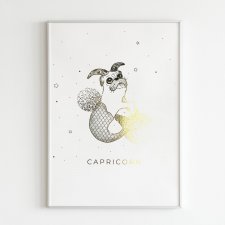 CAPRICORN - ZŁOTY PLAKAT (21x30)