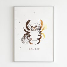 CANCER - MIEDZIANY PLAKAT (21x30)