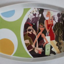 Patera, półmisek vintage Ladies.