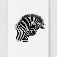 Zebra rysowana A4