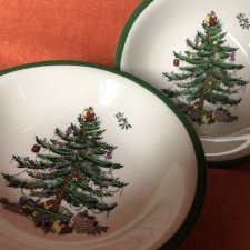 Spode christmas  tree S 3324-A17 - 16 cm -wzór z 1938 Roy - kultowe zdobienie szlachetna porcelana