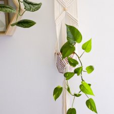 Makrama kwietnik wiszący boho