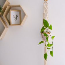 Makrama kwietnik wiszący boho