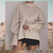 BLUZA TURTLENECK SAND M/L by DON'T NEED NO SAMURAI