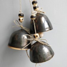 Zestaw trzech dzwoneczków ceramicznych  №4