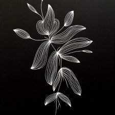 Grafika, Ilustracja A3- Minimalistyczna roślina